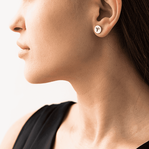 Золотые пуссеты Колибри Золотые пуссеты Колибри