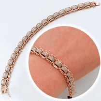 обзорное фото Золотой браслет без вставок 039200 Женские золотые браслеты обзорное фото Золотой браслет без вставок 039200  Женские золотые браслеты