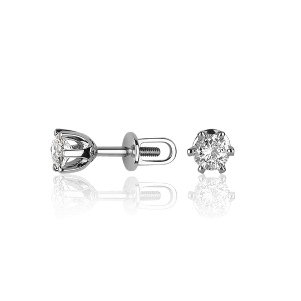 Золотые серьги гвоздики с бриллиантами 030531 детальное изображение ювелирного изделия Золотые серьги с бриллиантами Золотые серьги гвоздики с бриллиантами 030531 детальное изображение ювелирного изделия Золотые серьги с бриллиантами