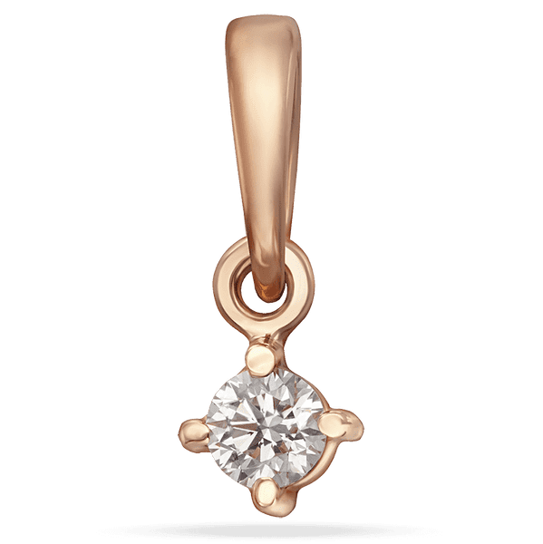 Золотой подвес с бриллиантом 039019 детальное изображение ювелирного изделия Золотые кулоны с бриллиантами Золотой подвес с бриллиантом 039019 детальное изображение ювелирного изделия Золотые кулоны с бриллиантами