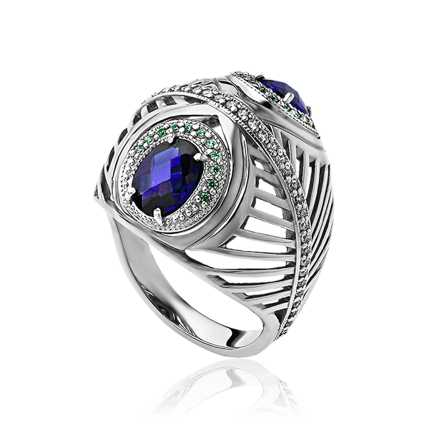 Женский перстень из серебра 925 пробы 034961 детальное изображение ювелирного изделия Серебряные кольца Женский перстень из серебра 925 пробы 034961 детальное изображение ювелирного изделия Серебряные кольца