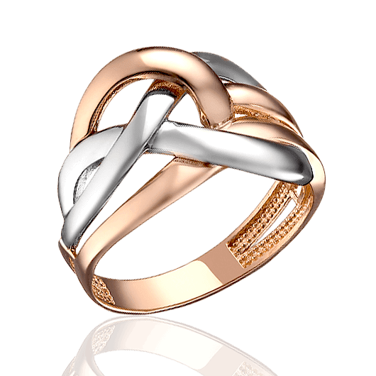 Женское кольцо из комбинированного золота 032516 детальное изображение ювелирного изделия Золотые кольца Женское кольцо из комбинированного золота 032516 детальное изображение ювелирного изделия Золотые кольца