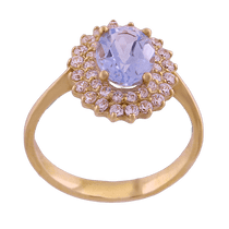 обзорное фото Золотое кольцо с топазом 310033 Золотые кольца с топазом обзорное фото Золотое кольцо с топазом 310033  Золотые кольца с топазом