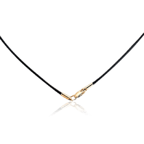 обзорное фото Каучуковый шнурок с золотой застежкой 950002 Шнурки с золотом обзорное фото Каучуковый шнурок с золотой застежкой 950002  Шнурки с золотом