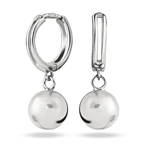 Серебряные серьги шарики 038905 детальное изображение ювелирного изделия Серебряные серьги без вставок Серебряные серьги шарики 038905 детальное изображение ювелирного изделия Серебряные серьги без вставок