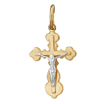 обзорное фото Серебряный крестик П32/020  Серебряные подвески крестики