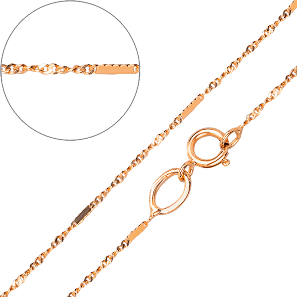 Золотая цепочка Сингапур с пластинками 037411 детальное изображение ювелирного изделия Золотые цепочки женские Золотая цепочка Сингапур с пластинками 037411 детальное изображение ювелирного изделия Золотые цепочки женские