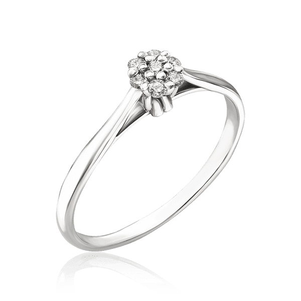 Кольцо из серебра 925 пробы с фианитами 034820 детальное изображение ювелирного изделия Серебряные кольца Кольцо из серебра 925 пробы с фианитами 034820 детальное изображение ювелирного изделия Серебряные кольца