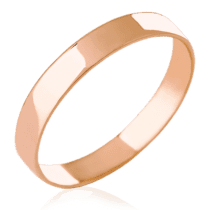 обзорное фото Обручальное кольцо без вставок 023758  Классические обручальные кольца из золота