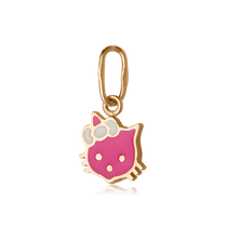 обзорное фото Золотая детская подвеска Hello Kitty 61805  Детские подвески золотые