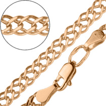обзорное фото Золотая цепочка Рембо 10603  Золотые цепочки плетения Рембо