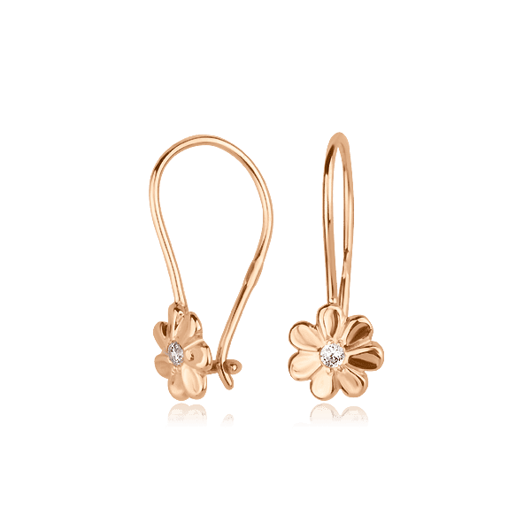 Золотые серьги 1,3,0418 детальное изображение ювелирного изделия Серьги с камнями Золотые серьги 1,3,0418 детальное изображение ювелирного изделия Серьги с камнями