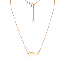 обзорное фото Золотое колье для девушек с именем Диана 033210  Именные золотые колье