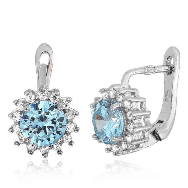 Серебряные серьги с фианитами 024929 детальное изображение ювелирного изделия Серебряные серьги с камнями Серебряные серьги с фианитами 024929 детальное изображение ювелирного изделия Серебряные серьги с камнями