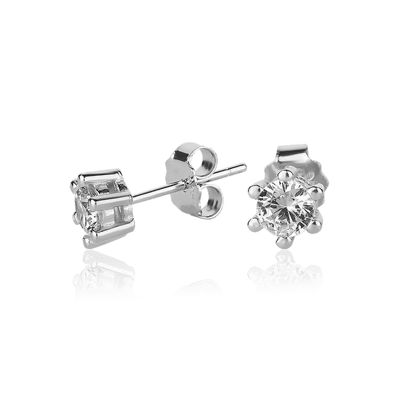 Серебряные серьги гвоздики с фианитами 027927 детальное изображение ювелирного изделия Серебряные серьги с камнями Серебряные серьги гвоздики с фианитами 027927 детальное изображение ювелирного изделия Серебряные серьги с камнями