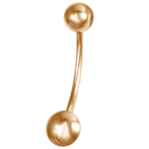 обзорное фото Золотой пирсинг 300105  Золотая серьга в пупок