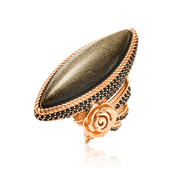 кольцо массивное с агатом кольцо массивное с агатом