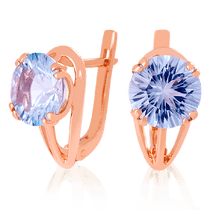 обзорное фото Золотые серьги с топазом 023452 Золотые серьги с топазом обзорное фото Золотые серьги с топазом 023452  Золотые серьги с топазом