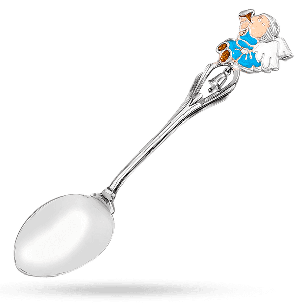 Срібна ложка Янголятко 030166 детальне зображення ювелірного виробу Срібна ложка Янголятко 030166 детальне зображення ювелірного виробу