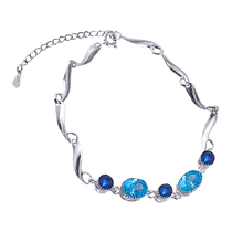 обзорное фото Серебряный браслет с фианитами 025487 Серебряные женские браслеты обзорное фото Серебряный браслет с фианитами 025487  Серебряные женские браслеты