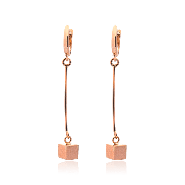 Золотые серьги Кубики 029173 детальное изображение ювелирного изделия Золотые серьги без вставок Золотые серьги Кубики 029173 детальное изображение ювелирного изделия Золотые серьги без вставок