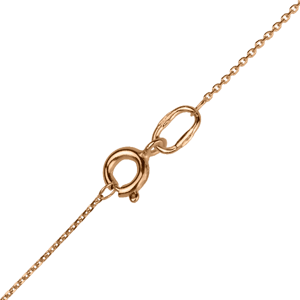 Золотое колье с фианитом