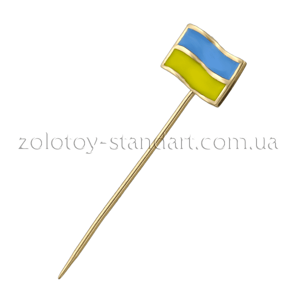 Золотой значок Флаг Украины купить Золотой значок Флаг Украины купить
