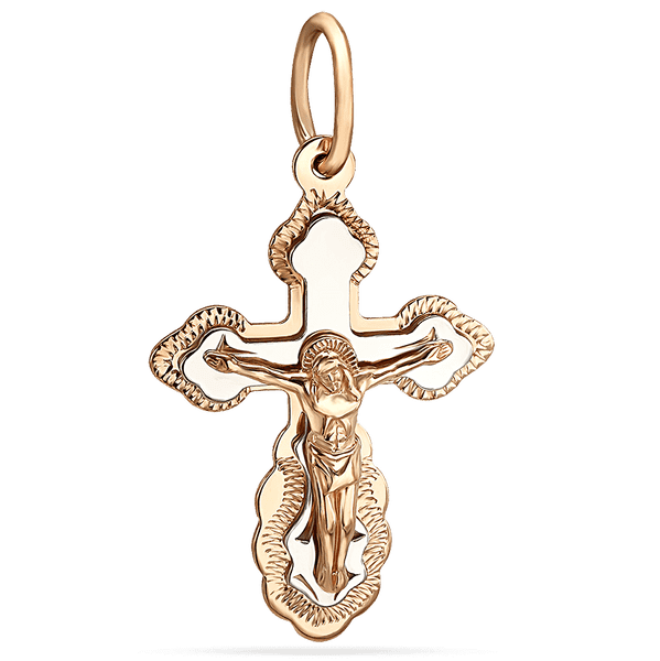 Золотой крестик для крещения 036100 детальное изображение ювелирного изделия Золотые подвески Золотой крестик для крещения 036100 детальное изображение ювелирного изделия Золотые подвески
