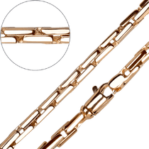 обзорное фото Полновесная цепочка из красного золота 031996 Полновесные золотые цепочки обзорное фото Полновесная цепочка из красного золота 031996  Полновесные золотые цепочки