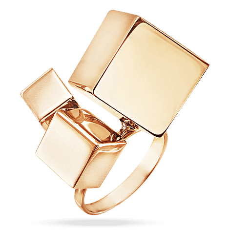 Золотое кольцо Кубики 030118 детальное изображение ювелирного изделия Золотые кольца без вставок Золотое кольцо Кубики 030118 детальное изображение ювелирного изделия Золотые кольца без вставок