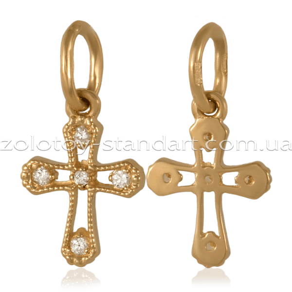 Золотой крестик 3109171 детальное изображение ювелирного изделия Декоративные золотые крестики Золотой крестик 3109171 детальное изображение ювелирного изделия Декоративные золотые крестики