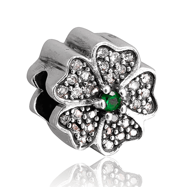 Серебряный подвес-шарм Цветок с фианитом 024983 детальное изображение ювелирного изделия Серебряные подвесы-шармы (бусины) Серебряный подвес-шарм Цветок с фианитом 024983 детальное изображение ювелирного изделия Серебряные подвесы-шармы (бусины)