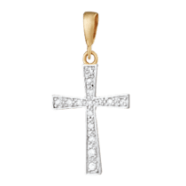 обзорное фото Серебряный крестик П3Ф/303  Серебряные подвески крестики