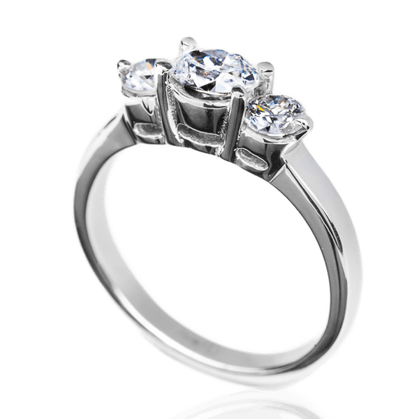 Кольцо из белого золота с бриллиантами 023310 детальное изображение ювелирного изделия Золотые кольца с бриллиантами Кольцо из белого золота с бриллиантами 023310 детальное изображение ювелирного изделия Золотые кольца с бриллиантами