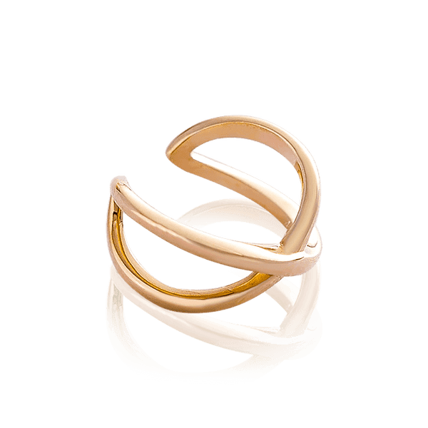 Серьга каффа из желтого золота на хрящ уха Клэр 033188 детальное изображение ювелирного изделия Золотые одинарные серьги Серьга каффа из желтого золота на хрящ уха Клэр 033188 детальное изображение ювелирного изделия Золотые одинарные серьги