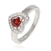 обзорное фото Серебряное кольцо с фианитом 025160  Серебряные кольца с фианитом