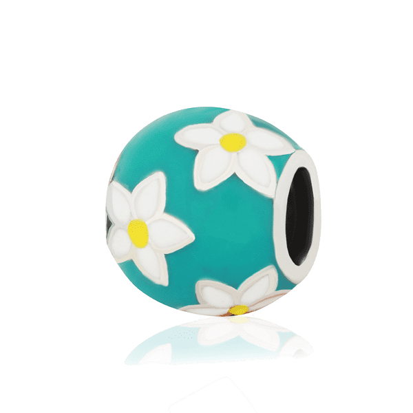 Серебряный подвес-шарм Бусинка с эмалью 025021 детальное изображение ювелирного изделия Серебряные подвесы-шармы (бусины) Серебряный подвес-шарм Бусинка с эмалью 025021 детальное изображение ювелирного изделия Серебряные подвесы-шармы (бусины)