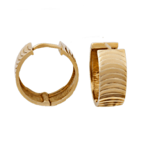 обзорное фото Золотые серьги 1353  Золотые серьги кольца (конго) 