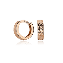 обзорное фото Золотые серьги с алмазной гранью 029961  Золотые серьги без вставок