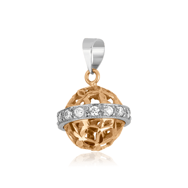 Золотой подвес 421758 детальное изображение ювелирного изделия Золотые кулоны с фианитом Золотой подвес 421758 детальное изображение ювелирного изделия Золотые кулоны с фианитом