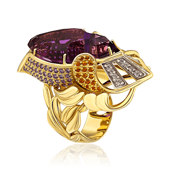 уникальный золотой перстень с аметистом уникальный золотой перстень с аметистом
