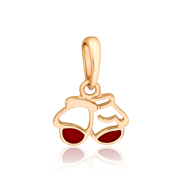 Золотая подвеска с эмалью Варешки 034224 детальное изображение ювелирного изделия Золотые подвески Золотая подвеска с эмалью Варешки 034224 детальное изображение ювелирного изделия Золотые подвески