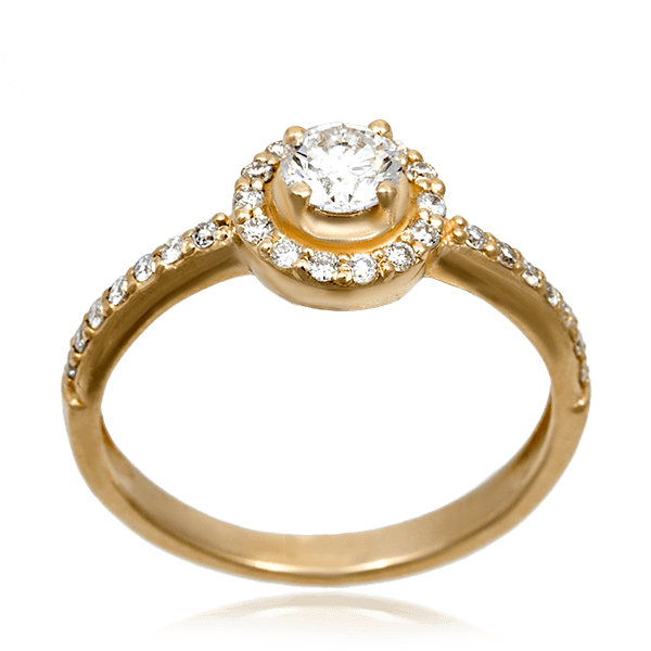 Золотое кольцо с бриллиантами R0100 детальное изображение ювелирного изделия Золотые кольца с бриллиантами Золотое кольцо с бриллиантами R0100 детальное изображение ювелирного изделия Золотые кольца с бриллиантами