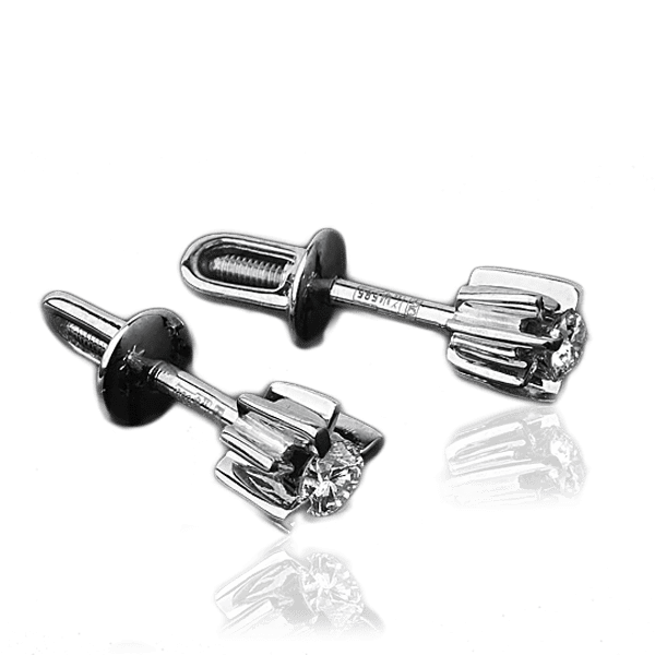 Серьги из белого золота с бриллиантами 023107 детальное изображение ювелирного изделия Золотые серьги с бриллиантами Серьги из белого золота с бриллиантами 023107 детальное изображение ювелирного изделия Золотые серьги с бриллиантами