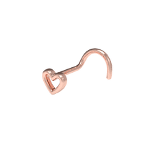 обзорное фото Золотая серёжка в нос, пирсинг в нос маленькое сердечко 037359 Золотая серьга в нос обзорное фото Золотая серёжка в нос, пирсинг в нос маленькое сердечко 037359  Золотая серьга в нос
