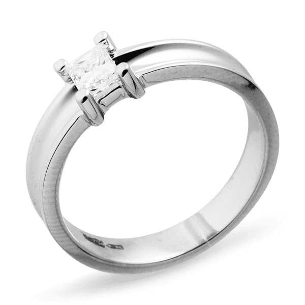 Золотое кольцо из белого золота с бриллиантом 024276 детальное изображение ювелирного изделия Золотые кольца для помолвки с бриллиантом Золотое кольцо из белого золота с бриллиантом 024276 детальное изображение ювелирного изделия Золотые кольца для помолвки с бриллиантом