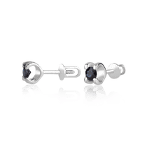 обзорное фото Золотые серьги с сапфиром 025375 Золотые серьги с сапфиром обзорное фото Золотые серьги с сапфиром 025375  Золотые серьги с сапфиром