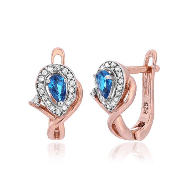 Серебряные серьги с фианитами 031120 детальное изображение ювелирного изделия Серьги с позолотой Серебряные серьги с фианитами 031120 детальное изображение ювелирного изделия Серьги с позолотой