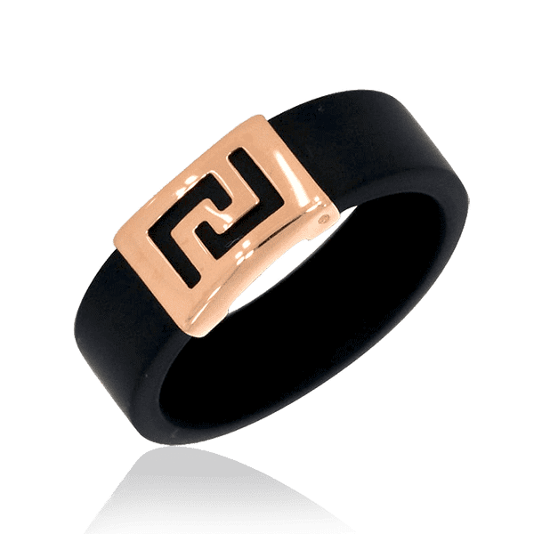 Кольцо из каучука с золотой вставкой 031711 детальное изображение ювелирного изделия Золотые кольца с каучуком Кольцо из каучука с золотой вставкой 031711 детальное изображение ювелирного изделия Золотые кольца с каучуком