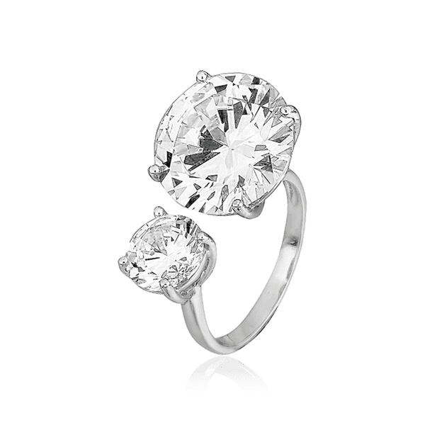 Женское серебряное кольцо с крупным камнем 031270 детальное изображение ювелирного изделия Серебряные кольца со вставками